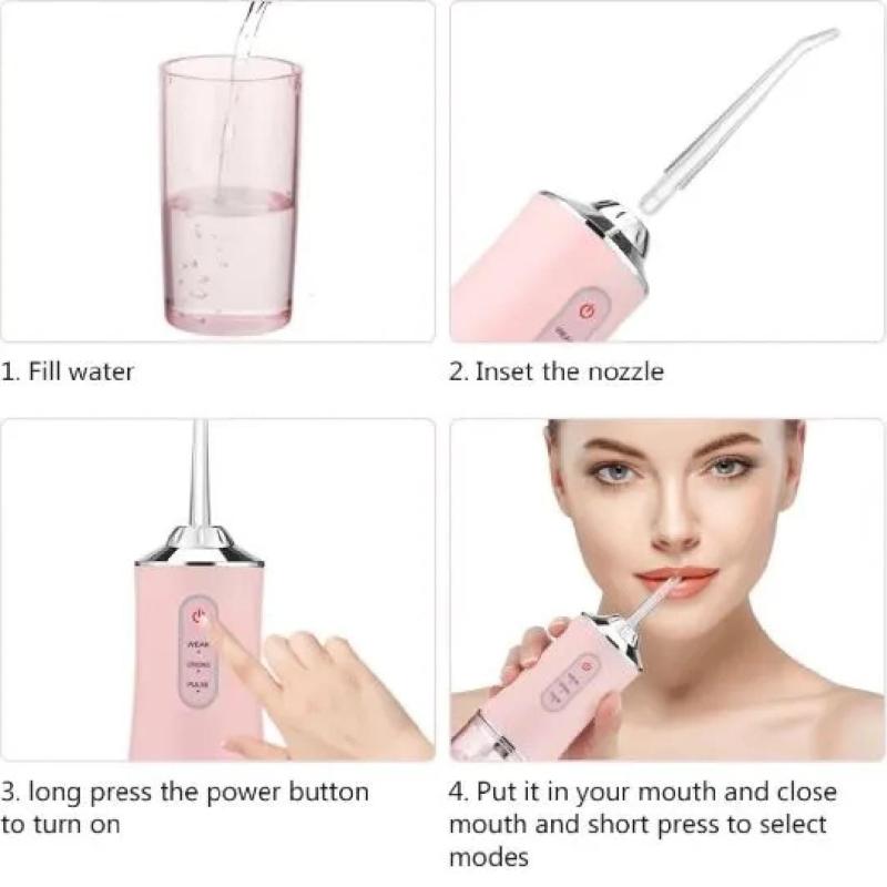 Portable Electric Oral Irrigator Rechargeable Dental Water Jet