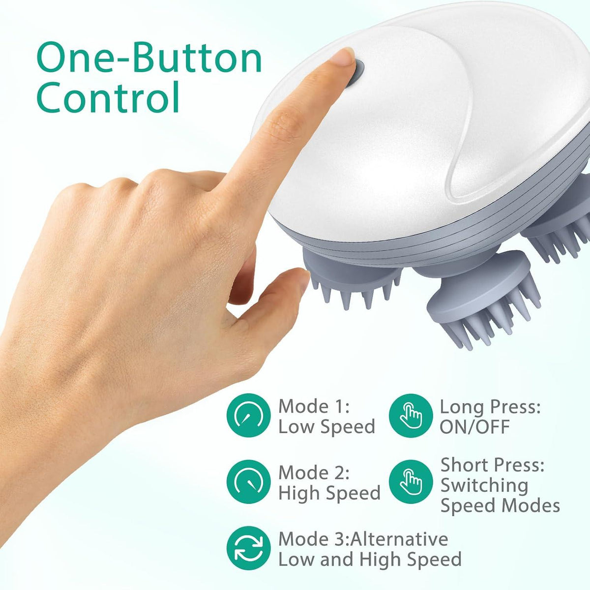 Electric Scalp Massager 4 Head Hair & Scalp Massage Brush