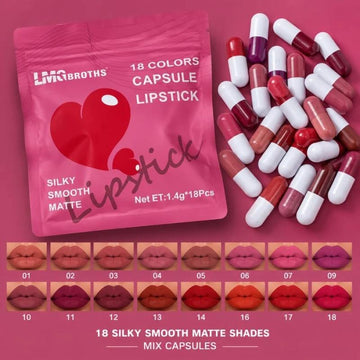 18 Pcs Capsule Lipstick Set