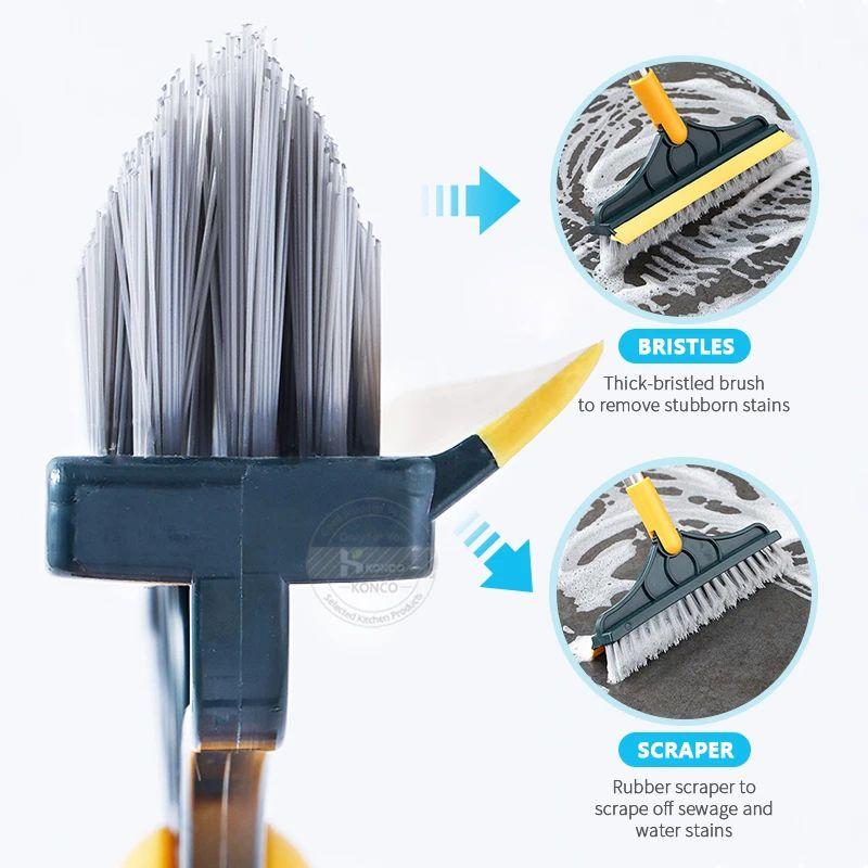 Floor Scrub Brush 2 In 1 Cleaning Brush Long Handle