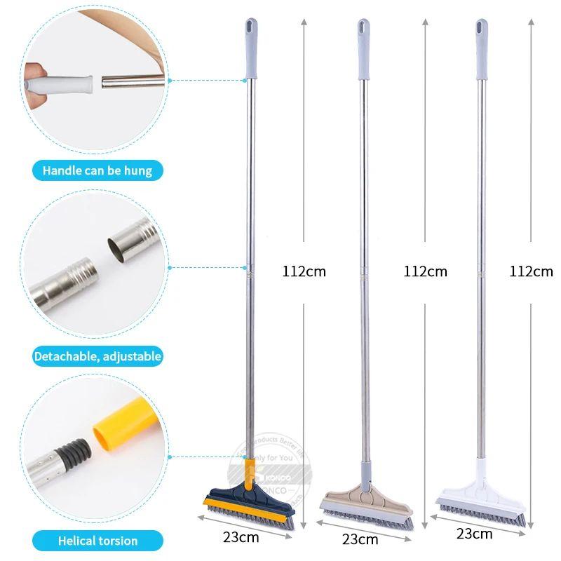 Floor Scrub Brush 2 In 1 Cleaning Brush Long Handle